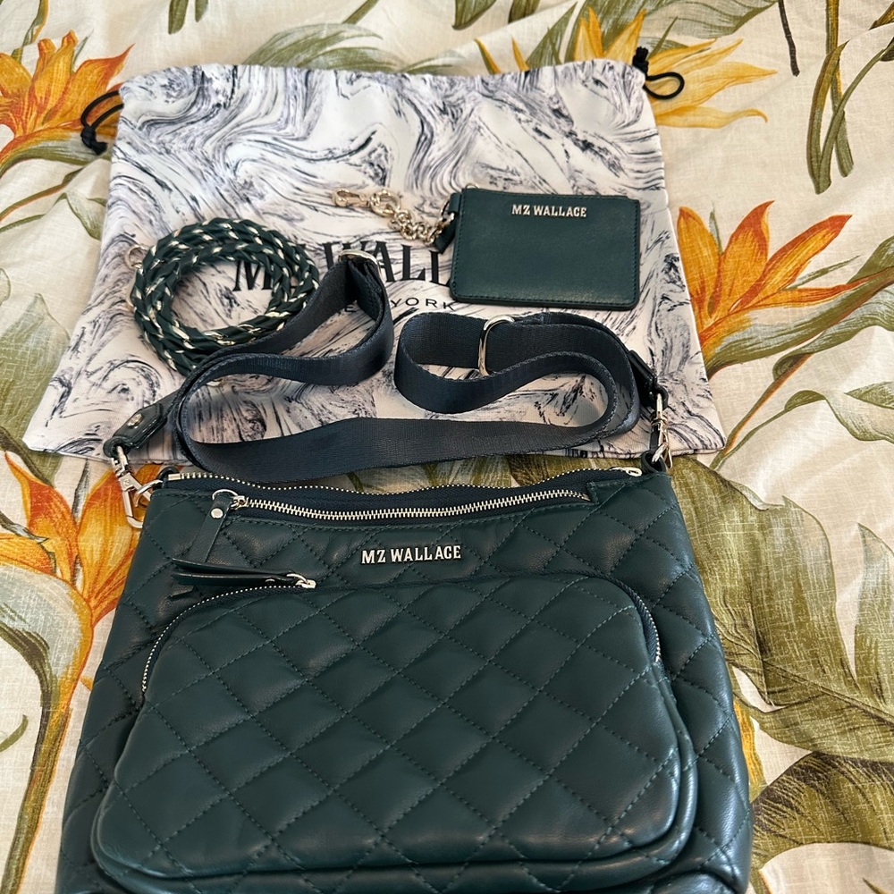 Like new!  MZ Wallace Metro Scout Deluxe in Emerald Leather